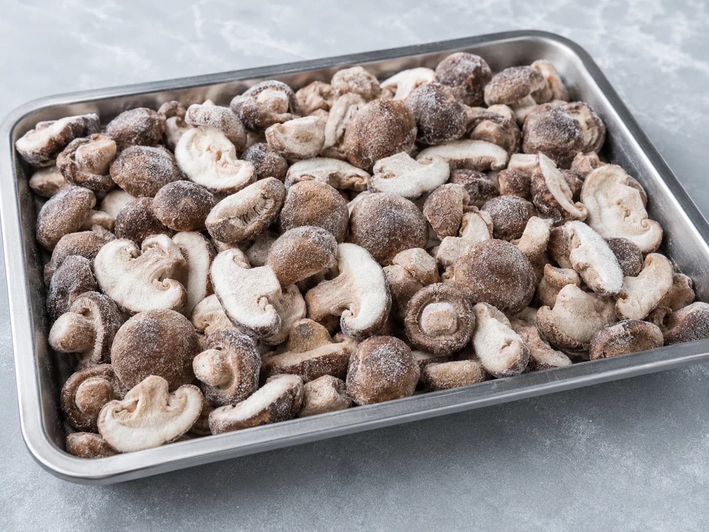 IQF Frozen Shiitake Mushrooms product closeup