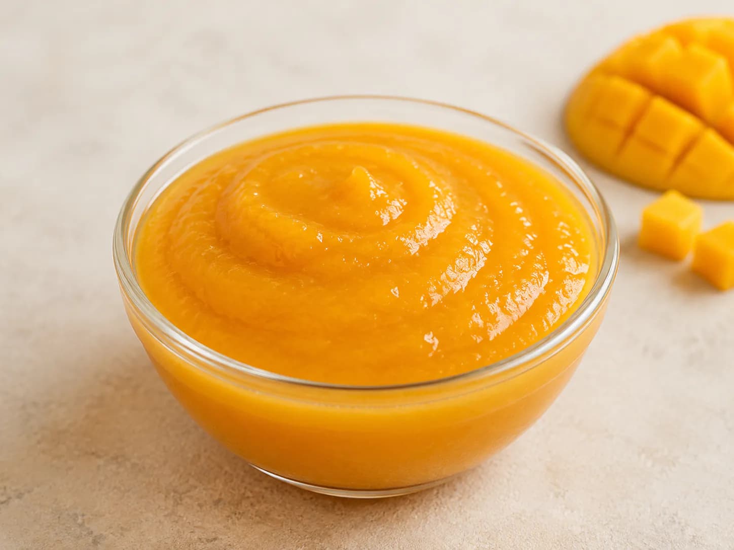 Frozen mango puree colour Brix texture and quality assessment