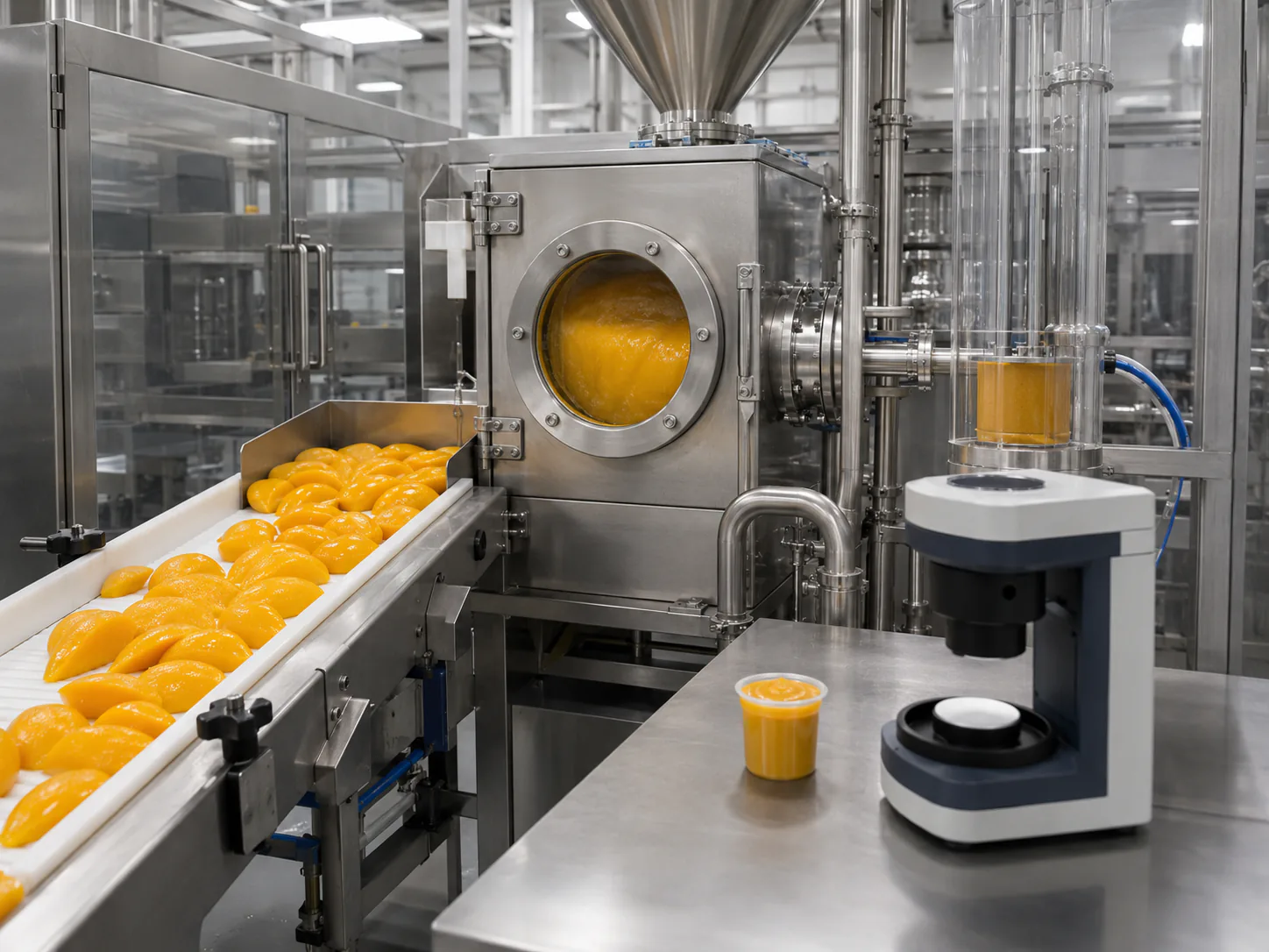 Frozen mango puree packaging cold-chain and OEM quality review