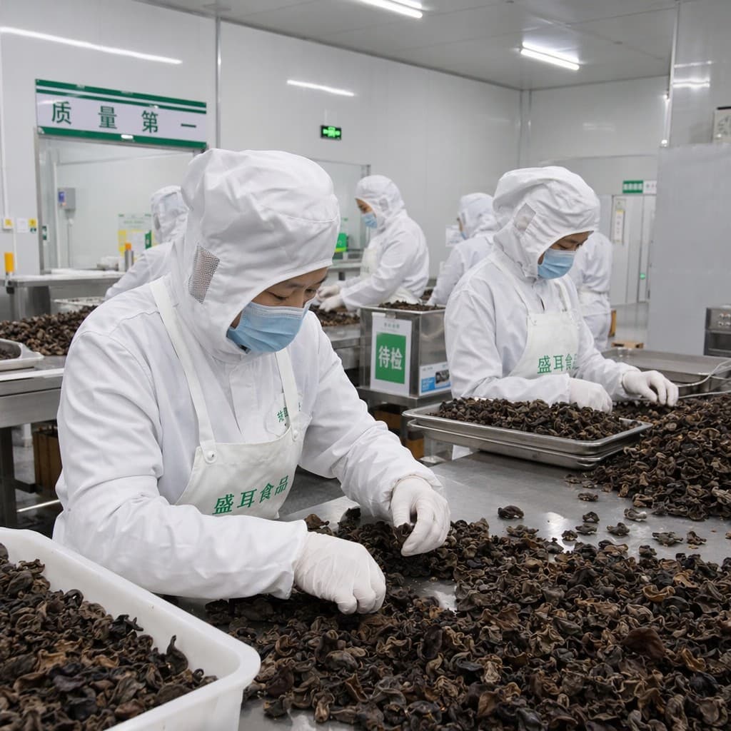 Black fungus quality sorting production line